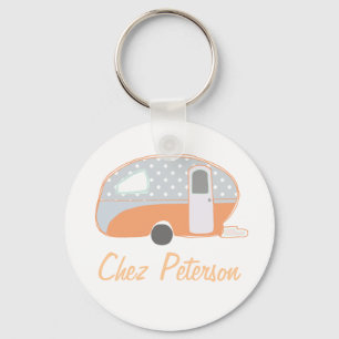 Porte-clés Porte - clés du propriétaire d'une caravane d'art