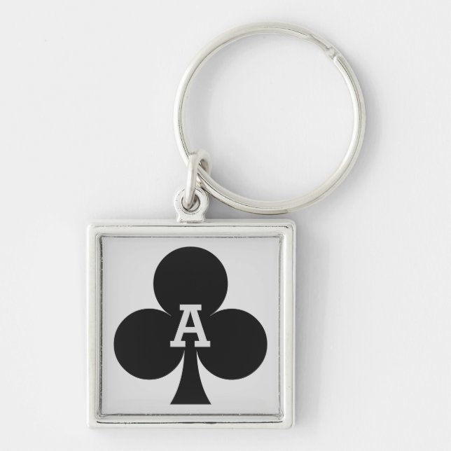 Porte-clés Porte - clés monogrammes personnalisés du lecteur  (Devant)