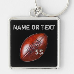 Porte-clés Porte - clés personnalisés du football, grunge