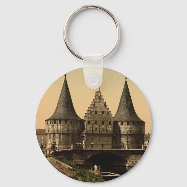 Porte-clés Porte de Rabot, Gand, Belgique (Recto)