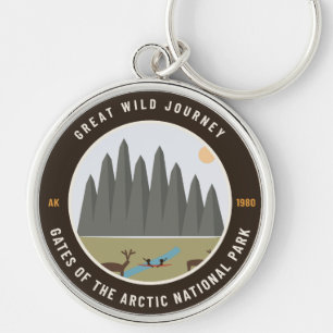 Porte-clés Porte du badge de parc national arctique sur un po