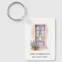 Porte Lavande Logo Aquarelle Agent Immobilier