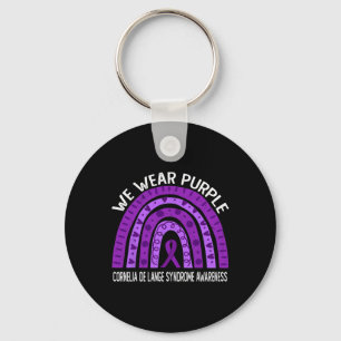 Porte-clés Porter Le Violet Pour L'Accompagné Du Syndrome De 