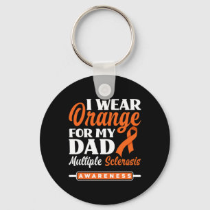 Porte-clés Porter Orange pour mon père Sclérose en plaques