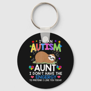 Porte-clés Portez fièrement cette mignonne chemise d'autisme