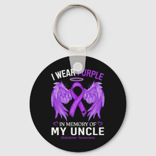 Porte-clés Portez Le Violet En Mémoire De L'Oncle Alzheimerhe