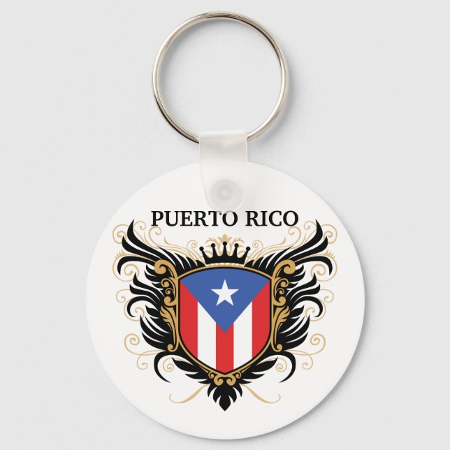 Porte-clés Porto Rico [personnalisation] (Recto)