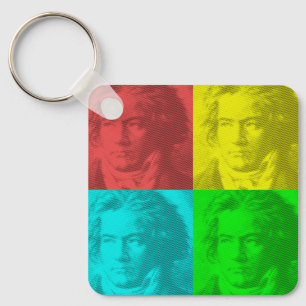 Porte-clés Portrait Beethoven En Carré