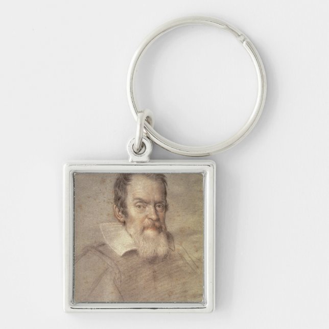 Porte-clés Portrait d'astronome de Galileo Galilei (Devant)