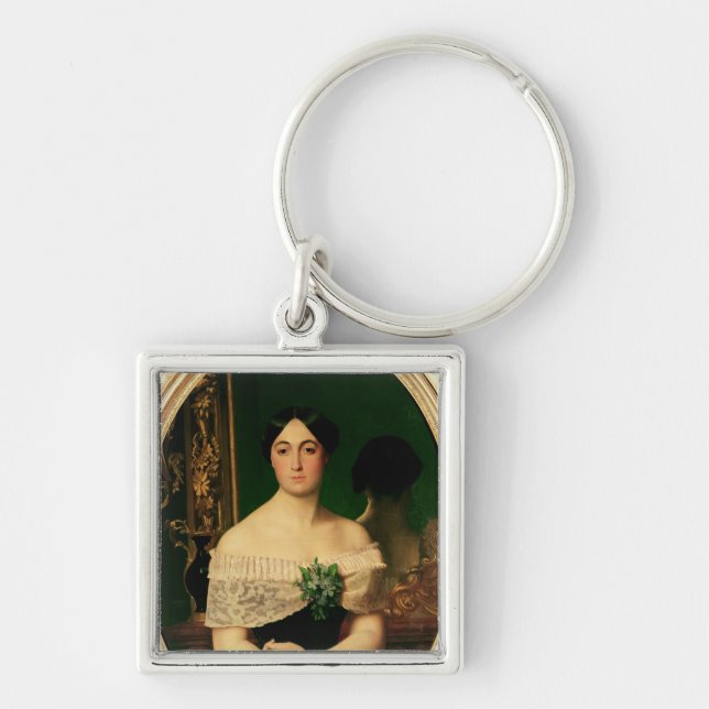 Porte-clés Portrait de bouleau de Marianne Elisa (Devant)