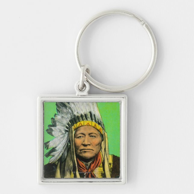 Porte-clés Portrait de chef Washakie (Devant)