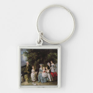 Porte-clés Portrait de groupe de la famille de Colmore
