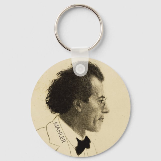 Porte-clés Portrait de Gustav Mahler (1902) (Recto)