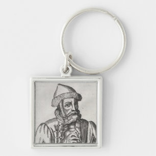 Porte-clés Portrait de Johannes Gutenberg
