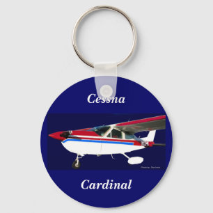Porte-clés Portrait de N13HK, Cessna, cardinal