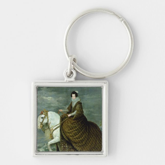 Porte-clés Portrait équestre d'Elisabeth de France (Devant)