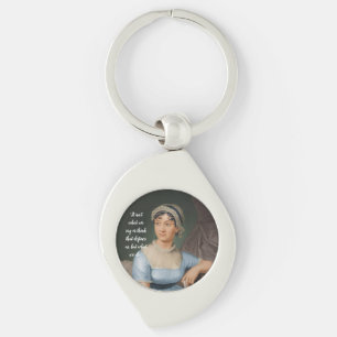 Porte-clés Portrait et citation de Jane Austen