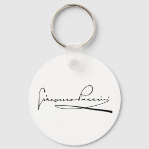 Porte-clés Portrait et signature de Giacomo Puccini