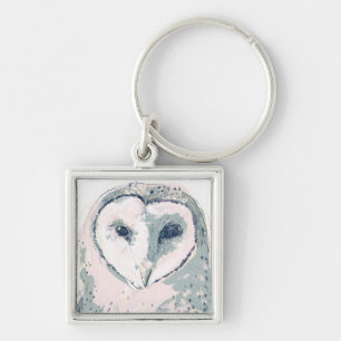 Porte-clés Portrait génial de hibou