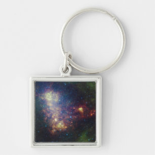 Porte-clés Portrait infrarouge indiquant les étoiles et la
