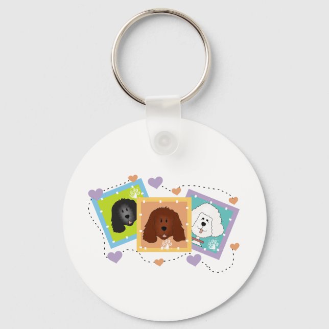 Porte-clés Portraits de chiens T-shirts et cadeaux (Recto)