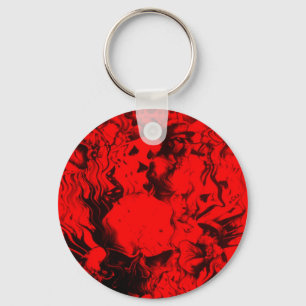 Porte-clés Portraits de musiciens de pop dans Vibrant rouge c