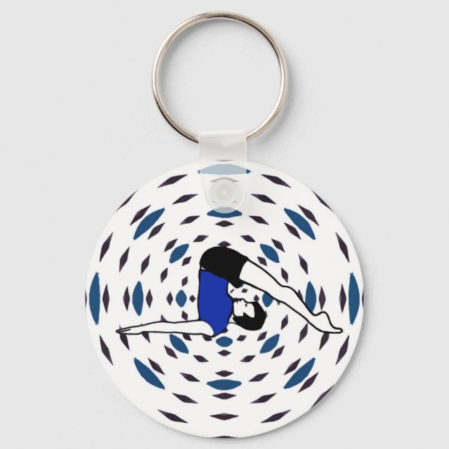 Porte-clés Poses de Yoga - Chaînes clés de Yoga (Recto)