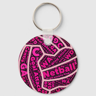 Porte-clés Positions Netball Personnalisables Conception de B
