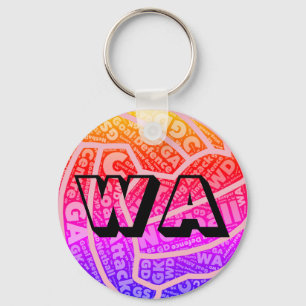 Porte-clés Positions personnalisées Ball Design Netball Clavi