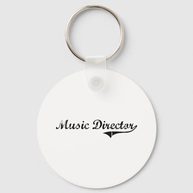 Porte-clés Poste professionnel de directeur de musique (Recto)