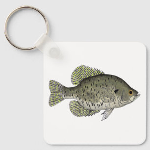 Porte-clés Poster noir Crappie