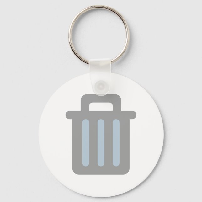 Porte-clés Poubelle trash (Recto)