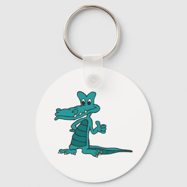 Porte-clés pouce vers le haut alligator (Recto)