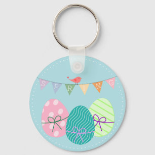 Porte-clés Poudre de printemps bleu OE de Pâques