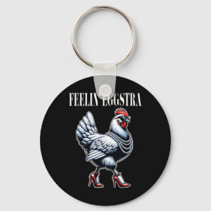 Porte-clés Poule Drôle de Sentiment Graphisme Eggstra Femmes
