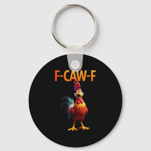 Porte-clés Poulet drôle F-Caw-F F-Caw-F Poulet gothique Vinta
