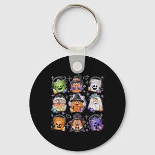 Porte-clés Poulet Nuggets Citrouille Halloween 90s Vintage 3