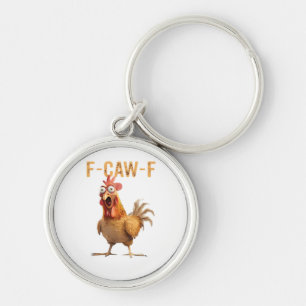 Porte-clés Poulet qui crie drôle F Caw F Humour