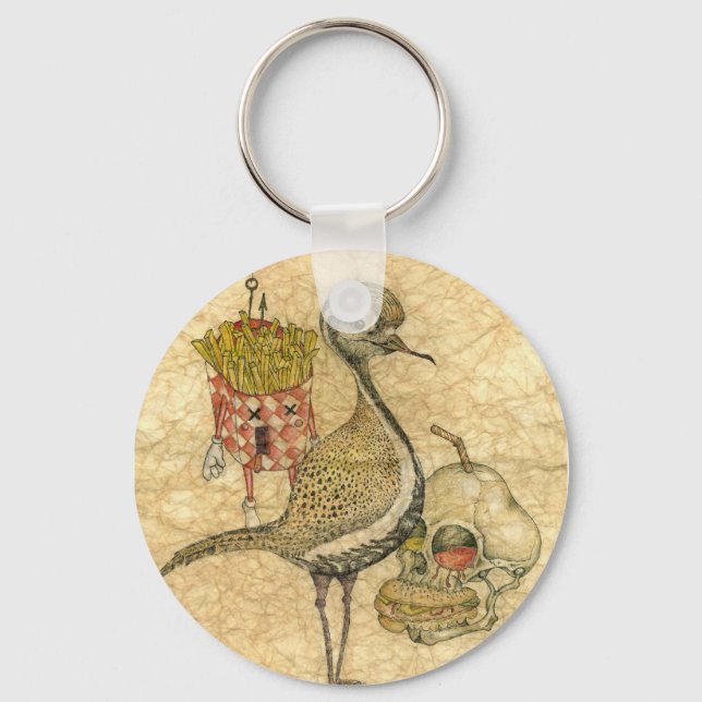 Porte-clés Poulet'n'frites (Recto)