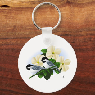 Porte-clés Poulets et fleurs de Dogwood