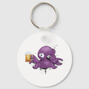 Porte-clés Poulpe alcoolique