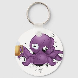 Porte-clés Poulpe alcoolique