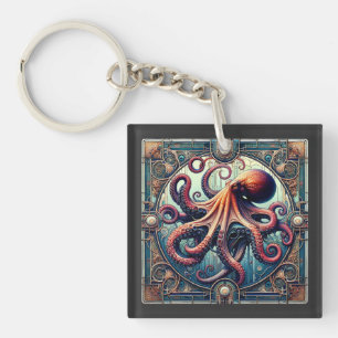 Porte-clés Poulpe Art Déco
