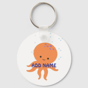 Porte-clés Poulpe de dessin animé personnalisé mignon