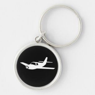 Porte-clés Pour l'amour de piloter le porte - clé plat simpl