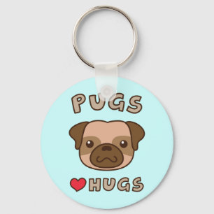 Porte-clés pour les propriétaires de Pug mignons q