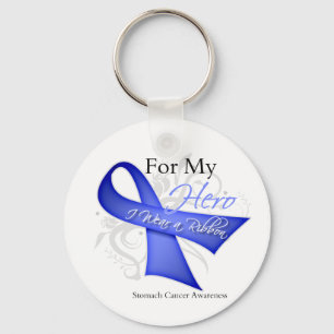 Porte-clés Pour mon héros je porte cancer de l'estomac de