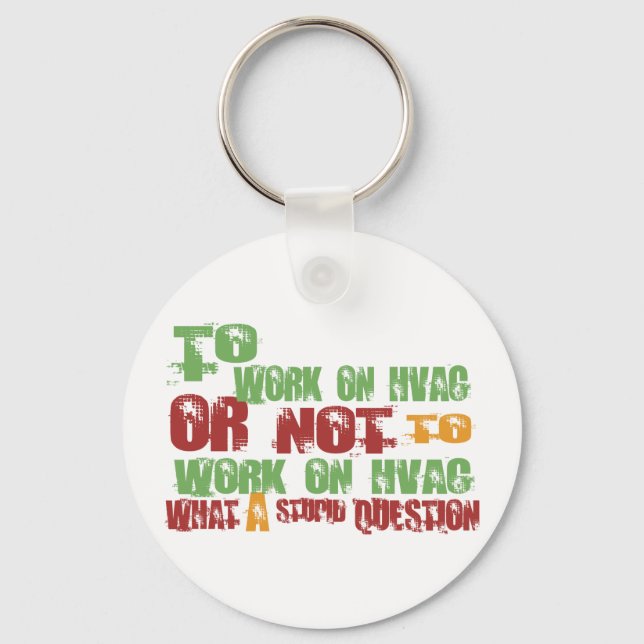 Porte-clés Pour travailler sur HVAC (Recto)