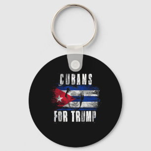 Porte-clés Pour Trump - Patriotique Américain Et Cuba