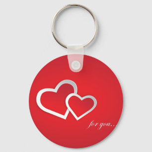 Porte-clés Pour vous Valentine's Day Hearts Design-21987